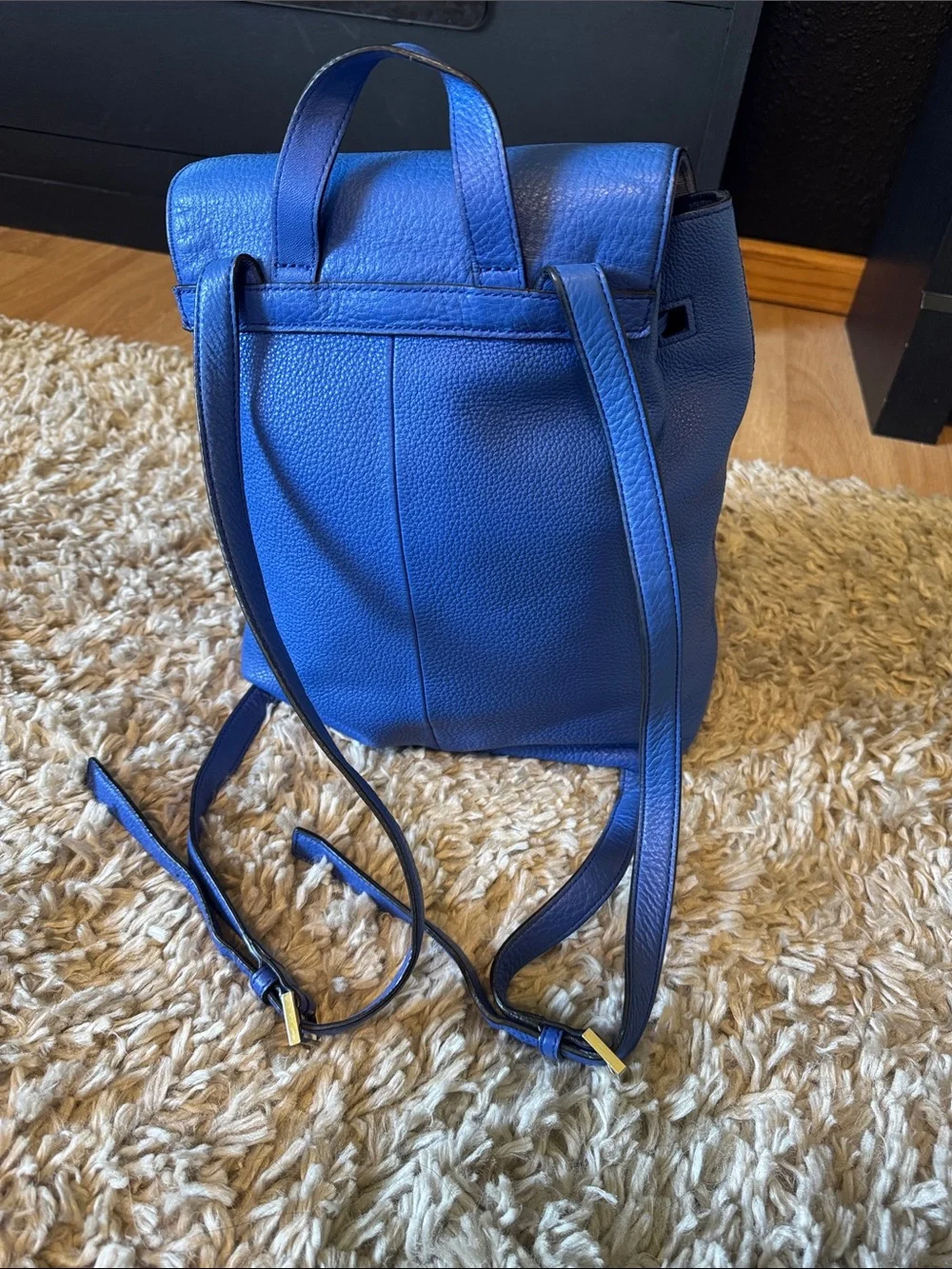 kate spade Blue Leather Tassel Backpack